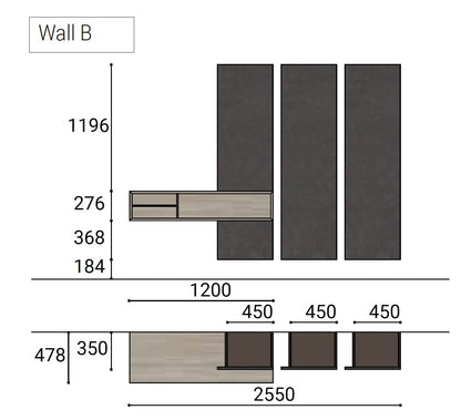 Day 17-23 TV Media Unit with Boiserie by Orme Design