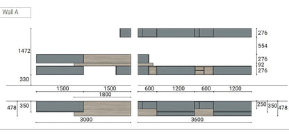 Day 17-23 TV Media Unit with Boiserie by Orme Design