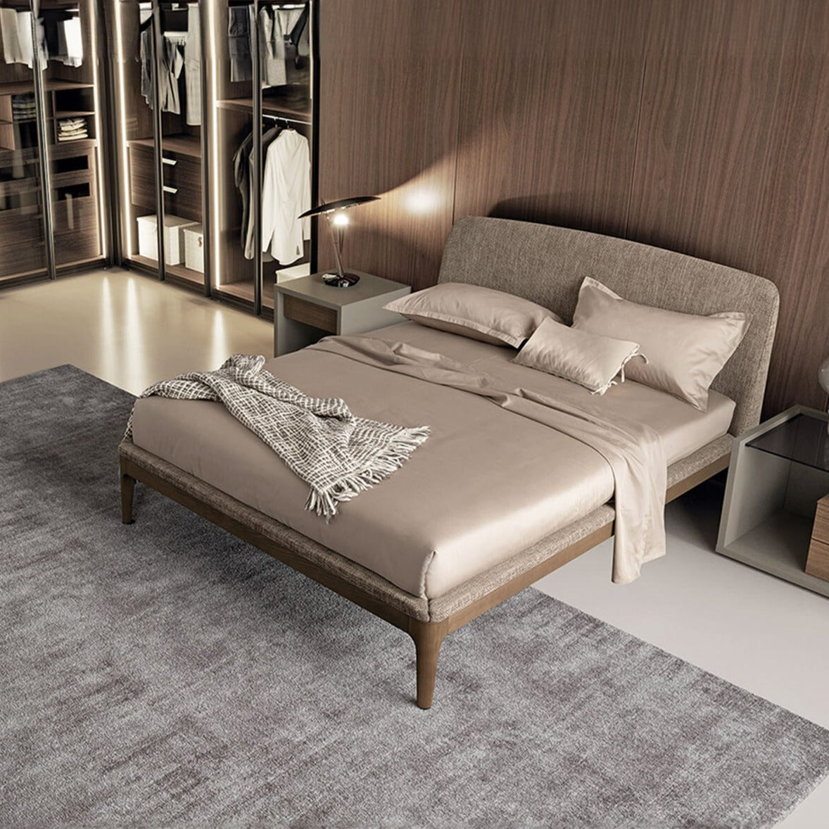 Elegance Bed with Upholstered Frame