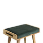 Artisan Emerald Velvet Tray Style Footstool