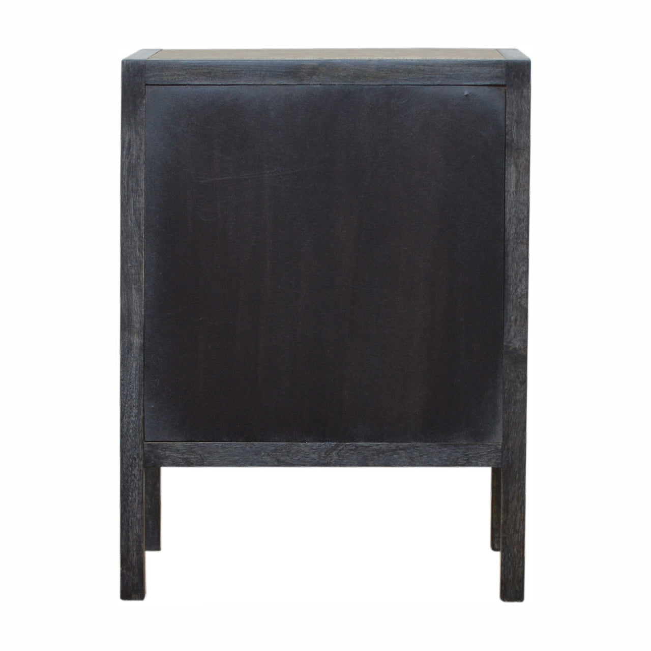 Faux Leather Solid Wood Bedside