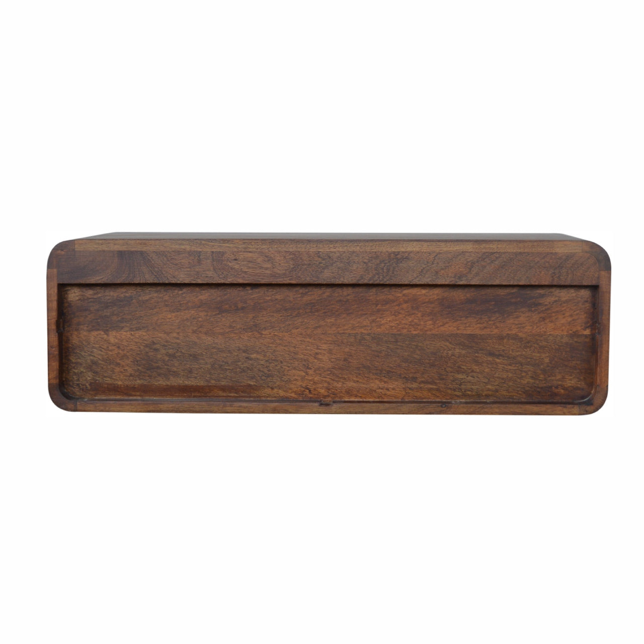 Floating Chestnut Open Wooden Console