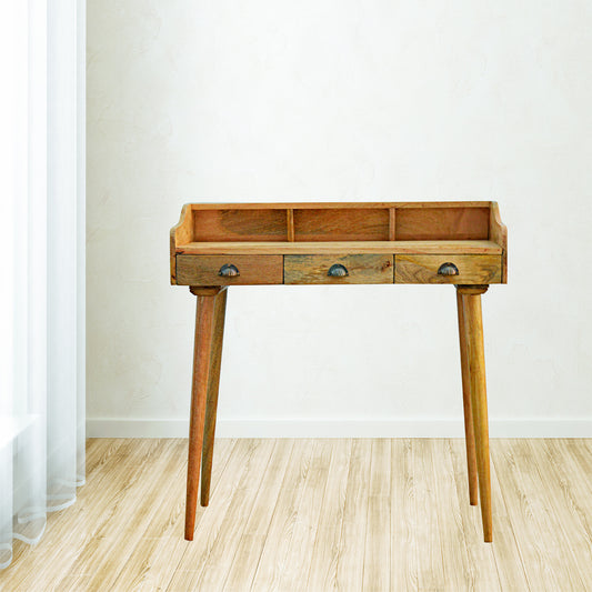 Gallery Back Shell Writing Desk by Artisan Furniture