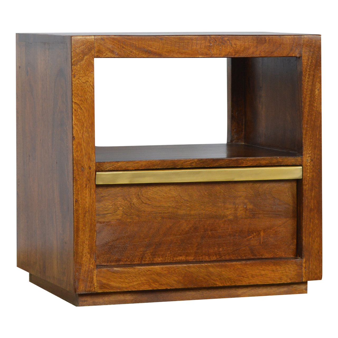 Gold Bar Chestnut Bedside by Artisan Furniture