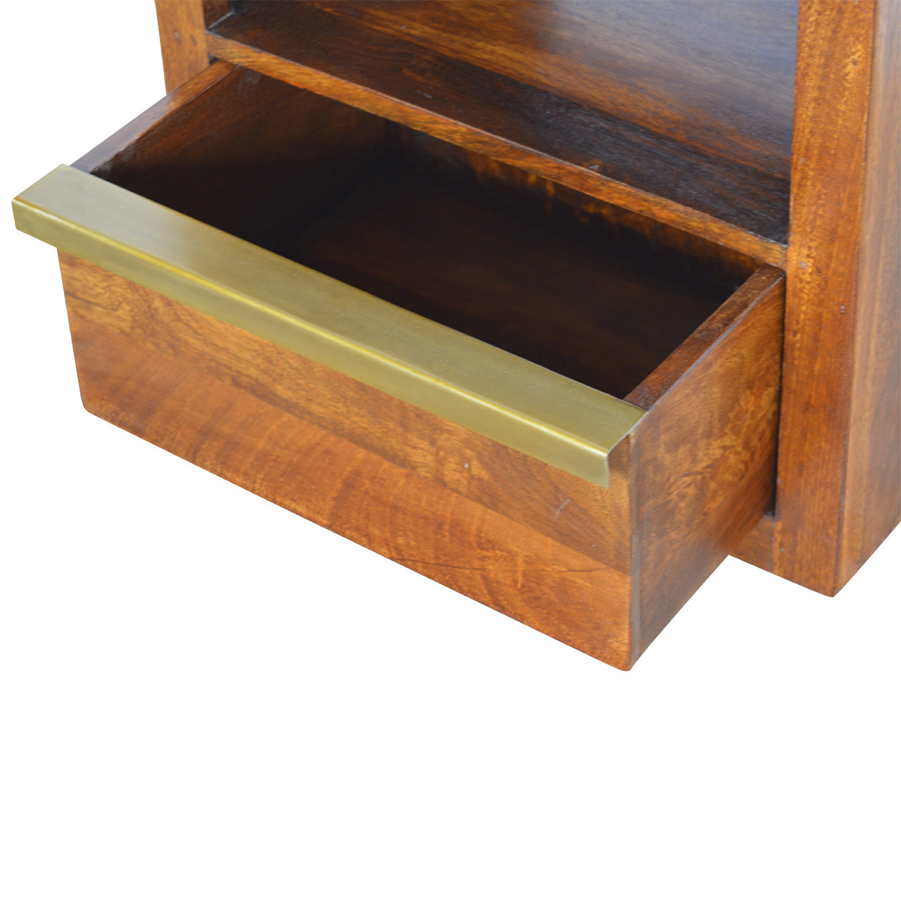 Gold Bar Chestnut Bedside by Artisan Furniture