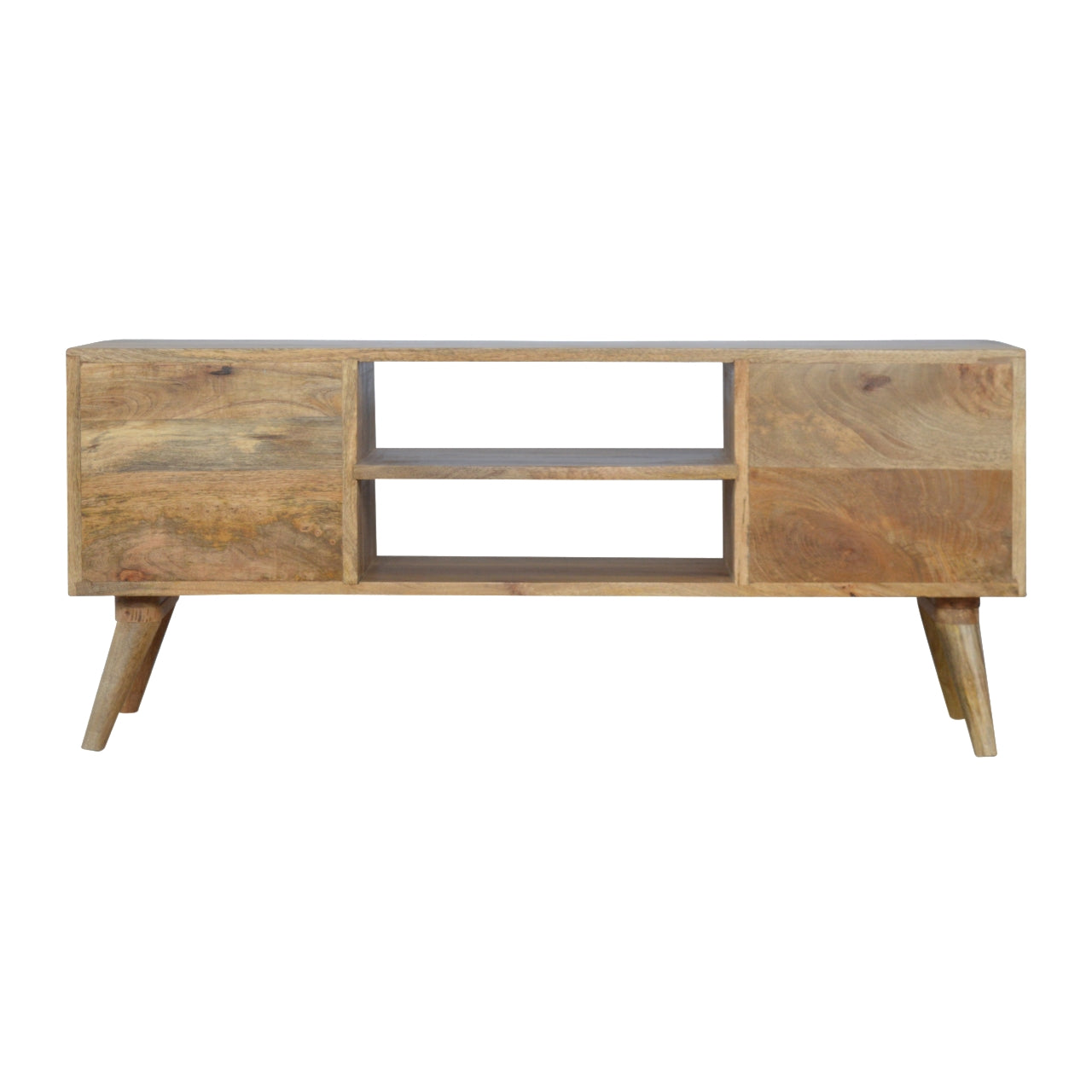 Grey Painted Open TV Unit by Artisan Furniture