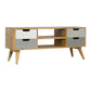 Grey Painted Open TV Unit by Artisan Furniture