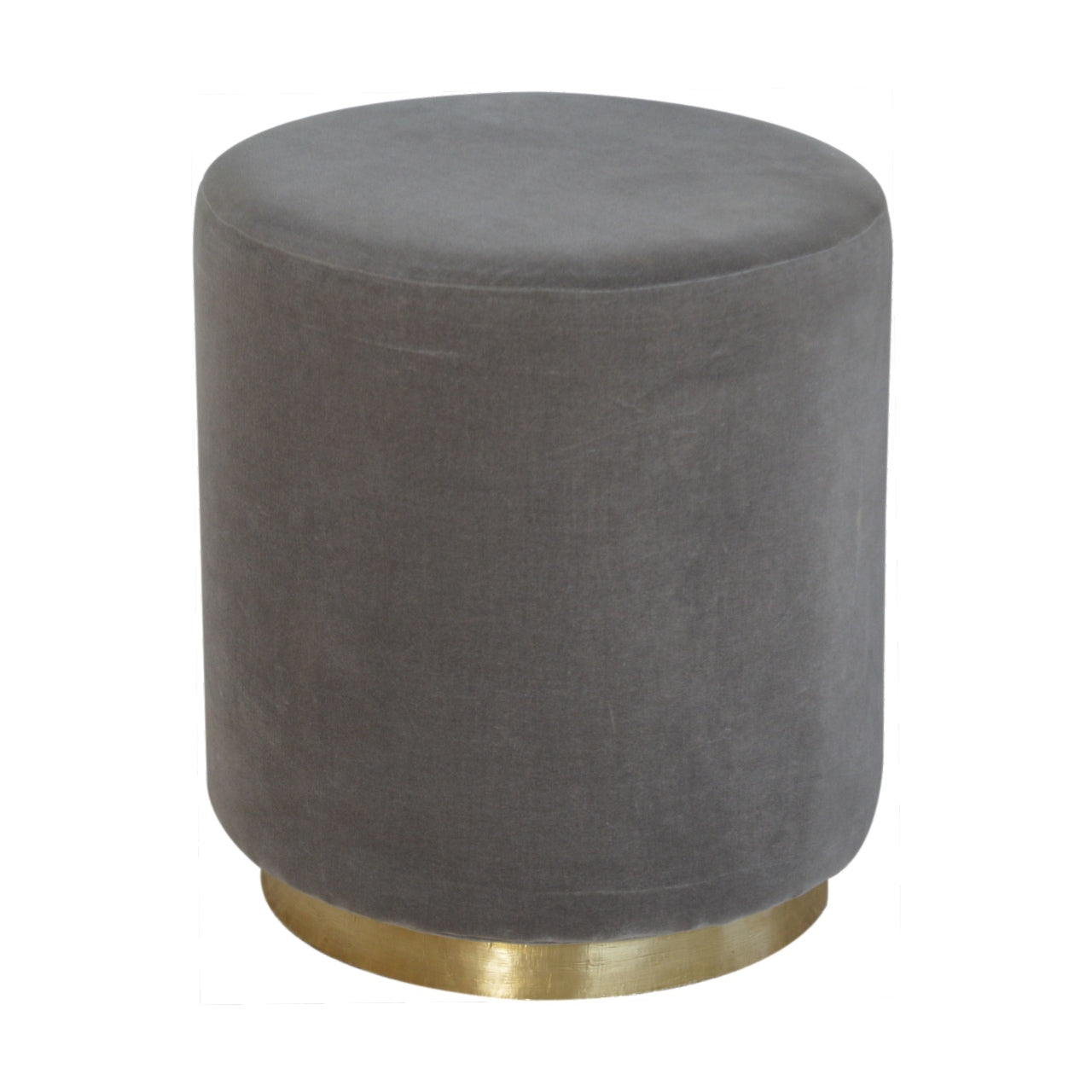 Gray and on sale gold ottoman