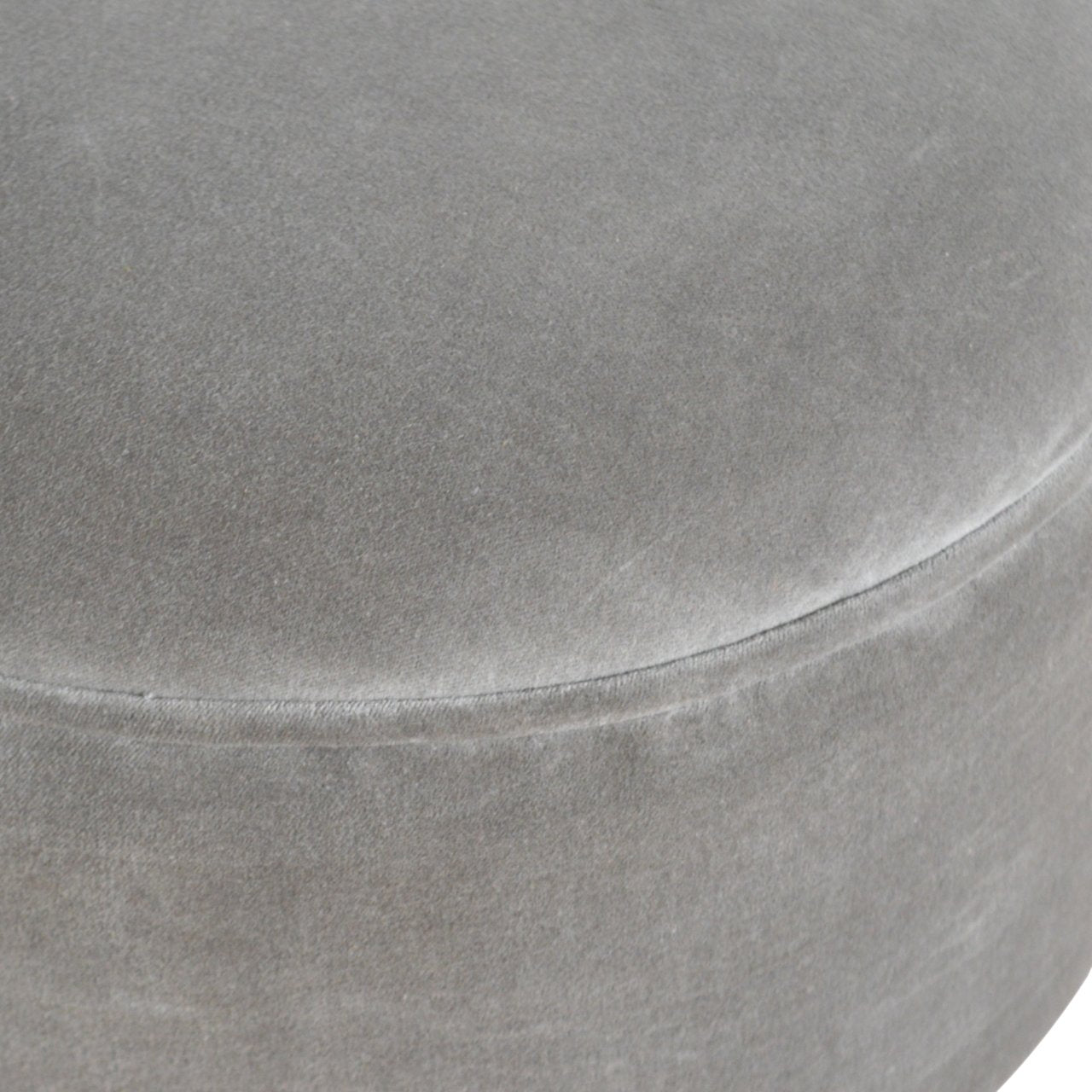 Grey Velvet Nordic Style Solid Wood Footstool