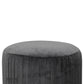 Artisan Grey Velvet Pleated Footstool