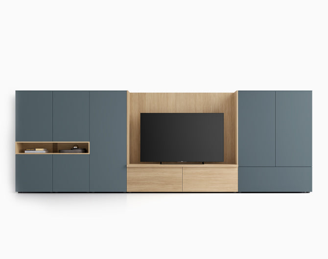 Living Room Composition HNG019 Wall & TV Unit