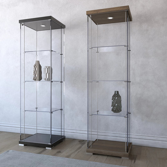 Ego Display Case with Clear Glass and LED Lighting