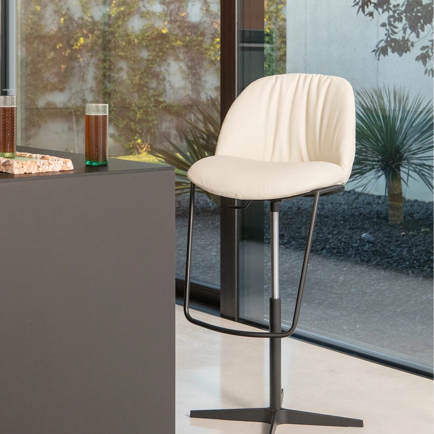 Luxurious Comfort Olympia Memory Foam Stool