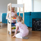 Kid's 4in1 Multifunctional Learning Tower Shop with Chalkboard