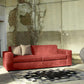 Kooi Brick Red Sofa by Domingo Salotti