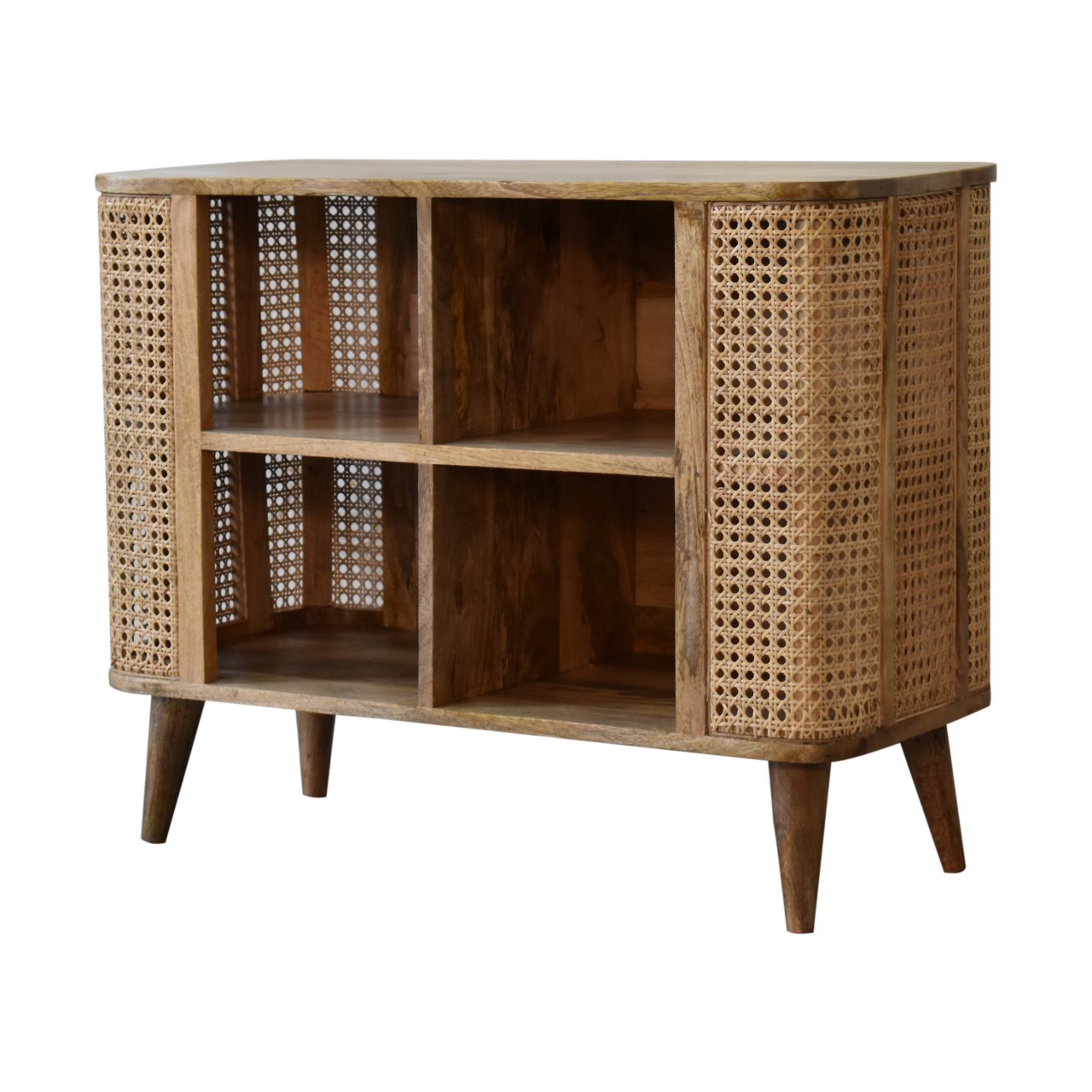 Larissa Solid Wood Open Double Cabinet