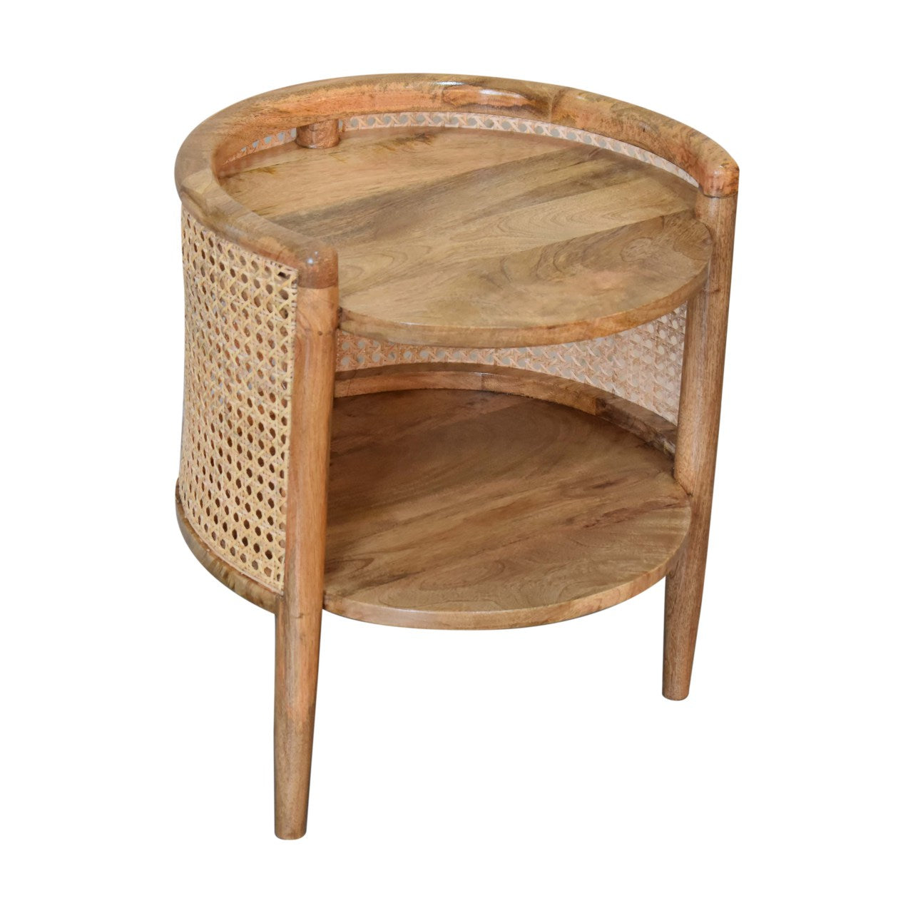 Larissa Solid Wood Round Bedside