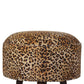 Leopard Nordic Style Solid Wood Footstool