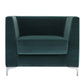 Lincoln Blue-Green Armchair by Domingo Salotti