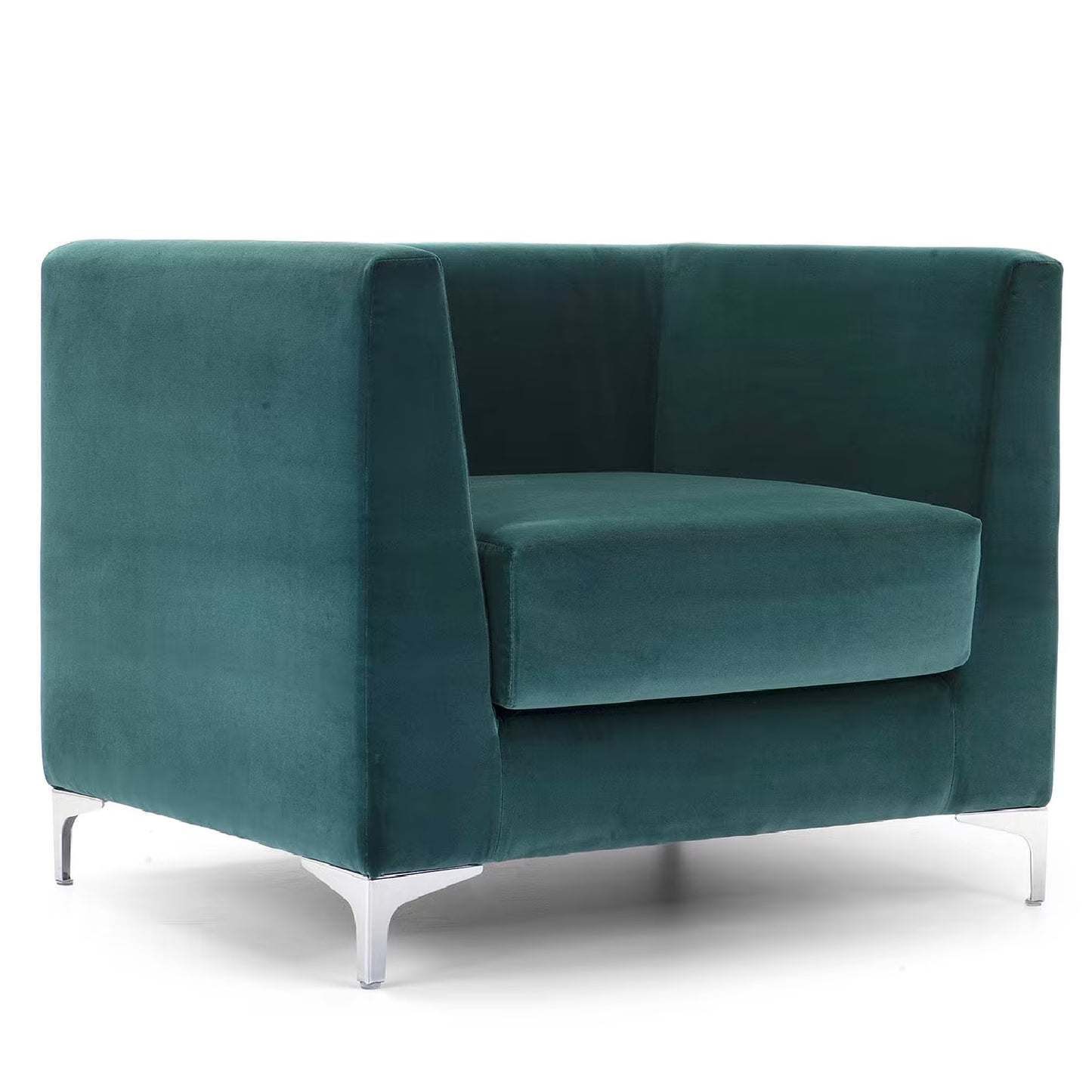 Lincoln Blue-Green Armchair by Domingo Salotti