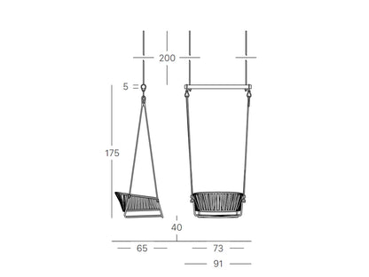 Lisa Swing Garden Hanging Chair | S•CAB