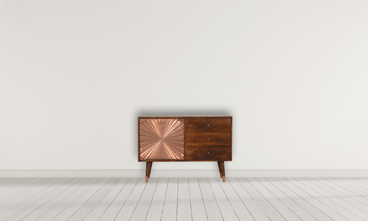 Manila Copper Solid Wood Sideboard