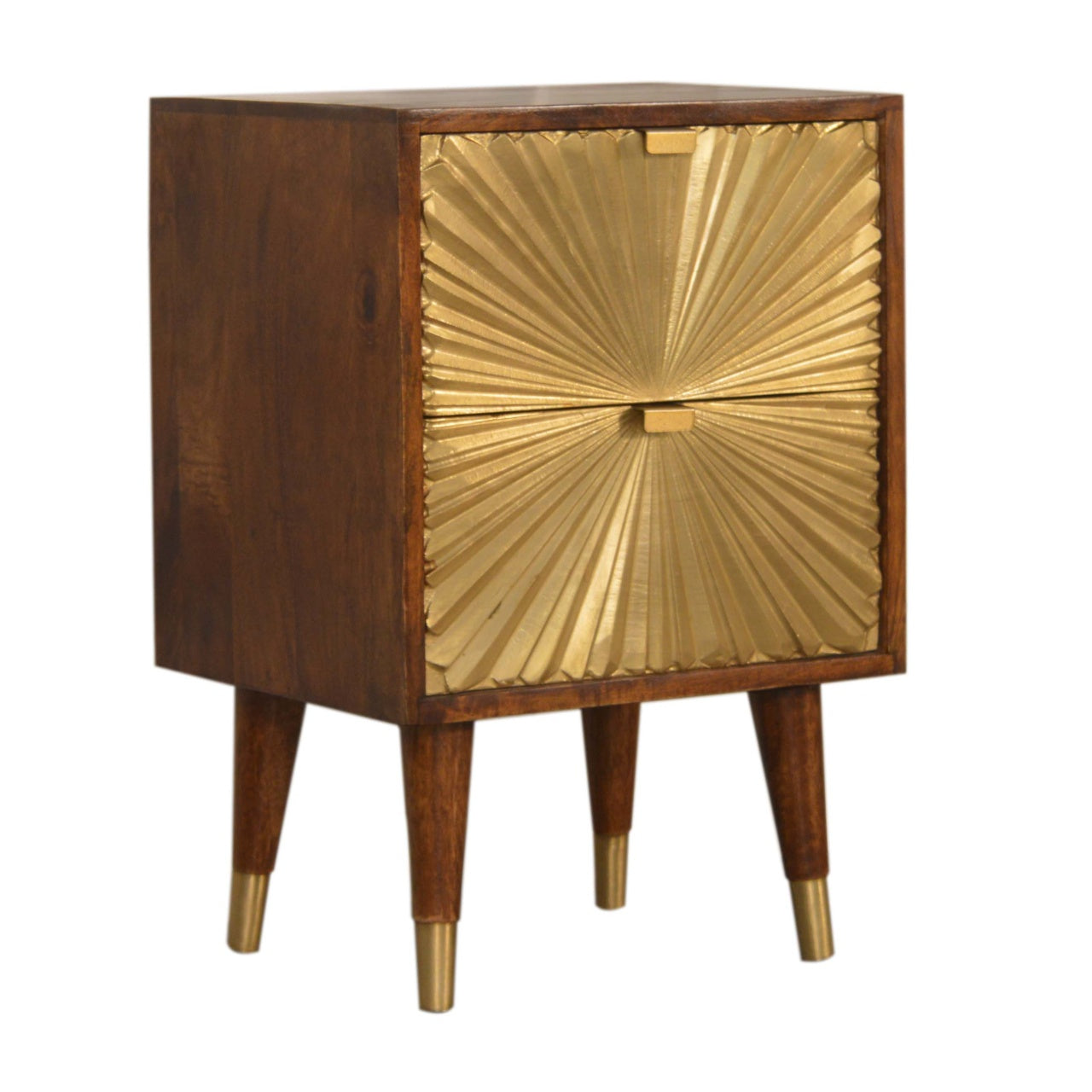 Manila Gold Solid Wood Bedside