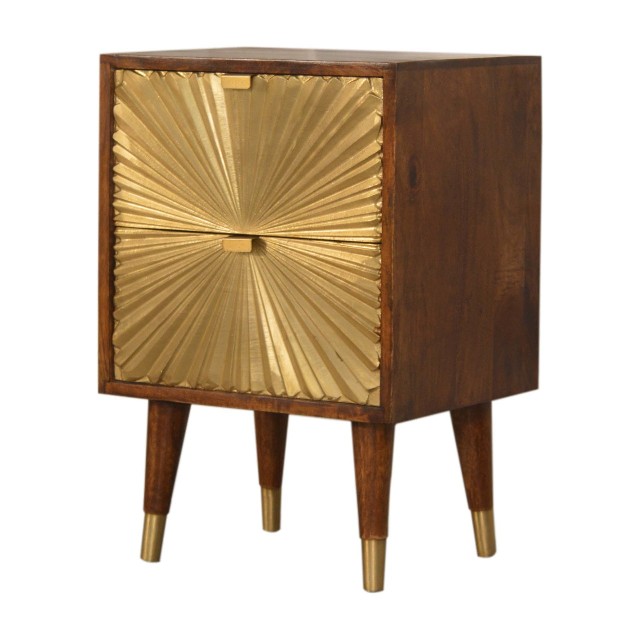 Manila Gold Solid Wood Bedside