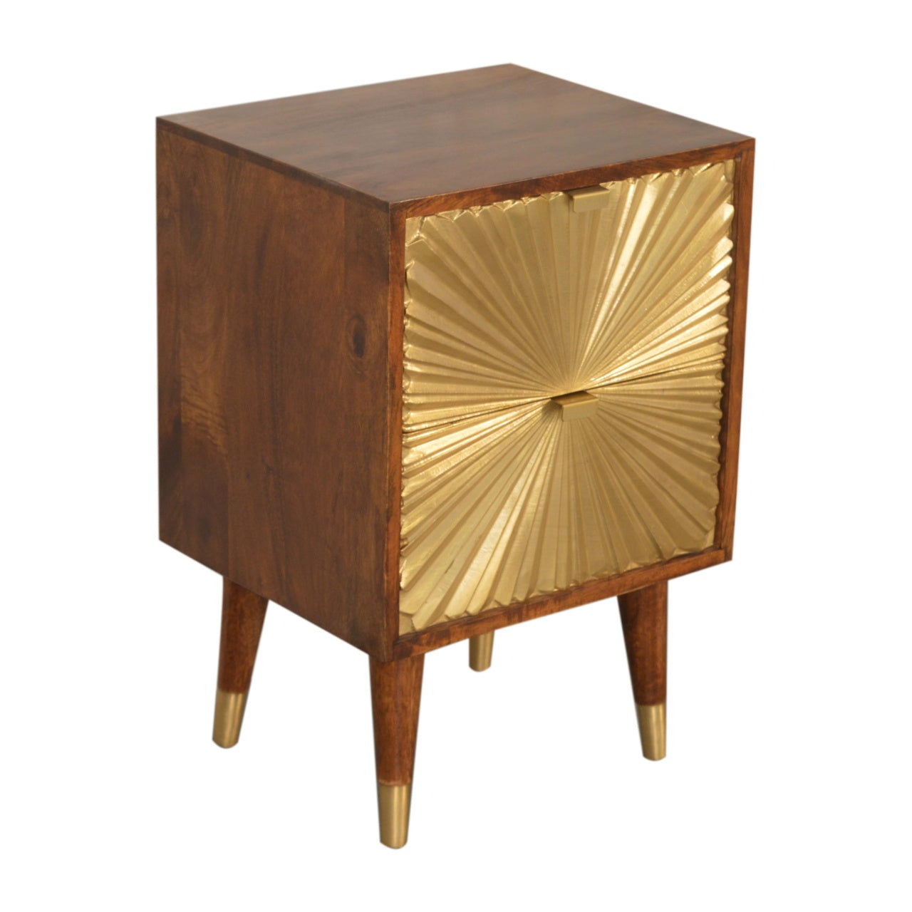 Manila Gold Solid Wood Bedside