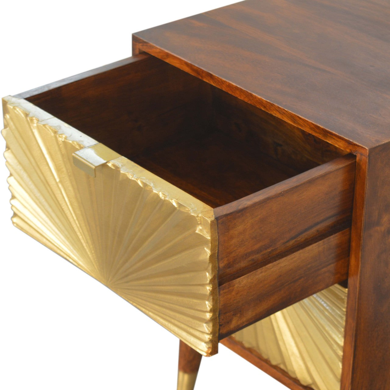 Manila Gold Solid Wood Bedside