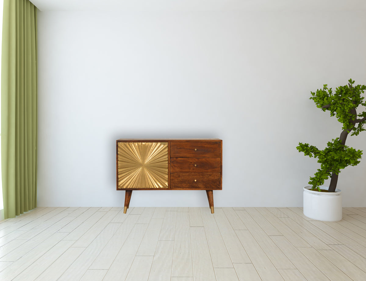 Manila Gold Solid Wood Sideboard