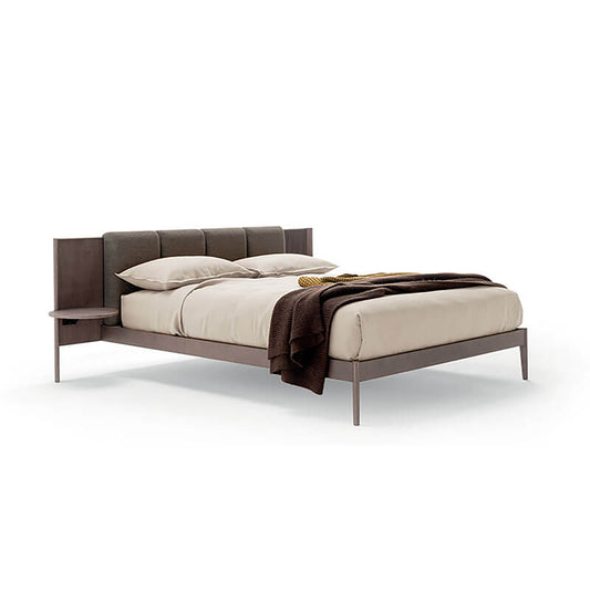 Millerighe Bed with Panelling and Integrated Night Stand