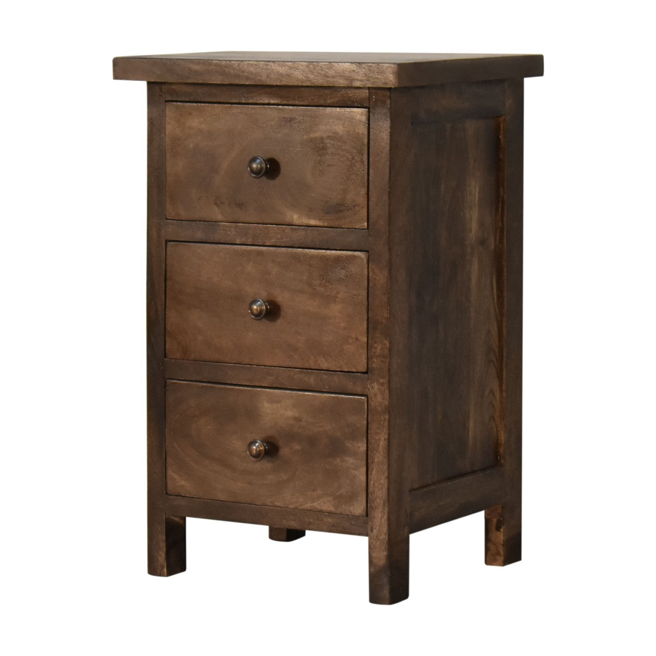 Mini 3 Drawers Classic Grey Country Style Bedside