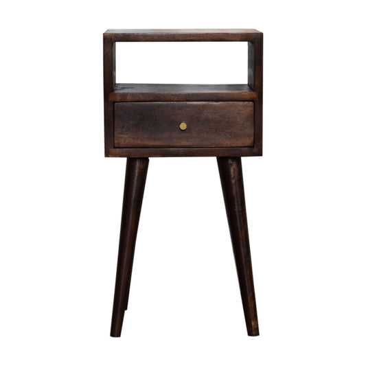 Mini Solid Wood Walnut Bedside