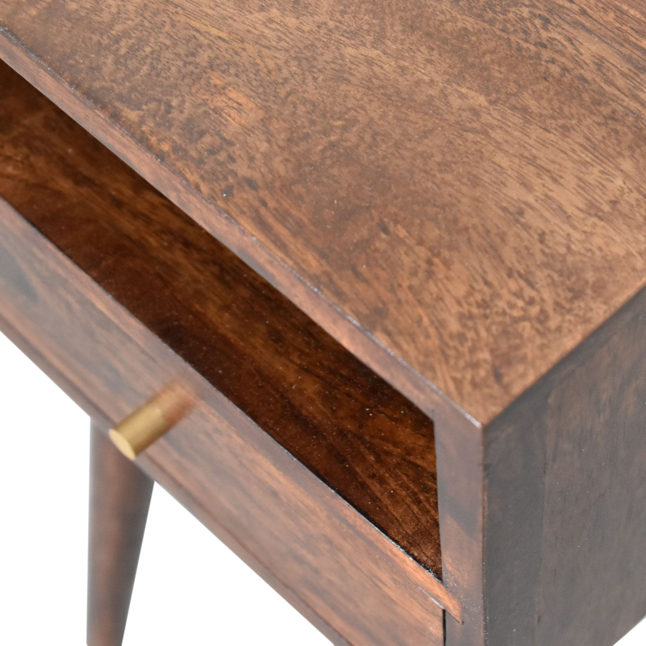 Mini Solid Wood Walnut Bedside