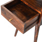 Mini Solid Wood Walnut Bedside