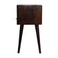 Mini Solid Wood Walnut Bedside