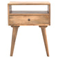 Modern Solid Wood Open Slot Bedside by Artisan Furniture