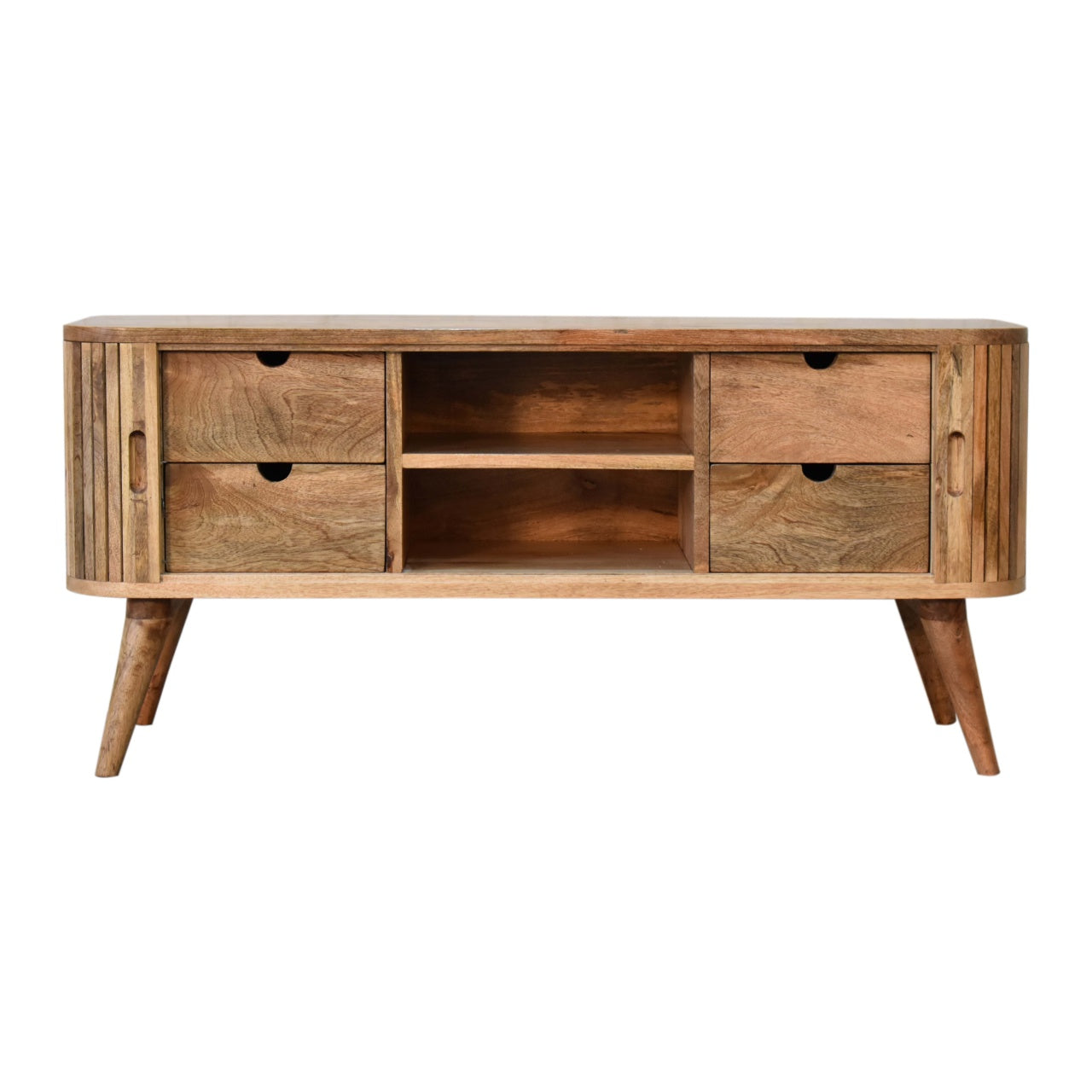 Mokka Solid Wood Media Unit