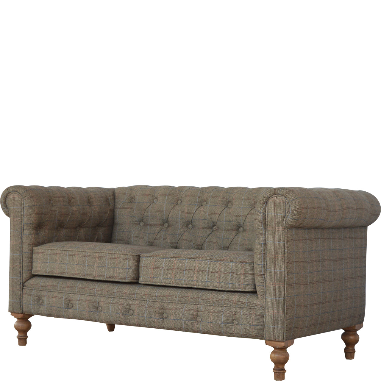 Multi Tweed 2 Seater Chesterfield Sofa by Artisan Furniture