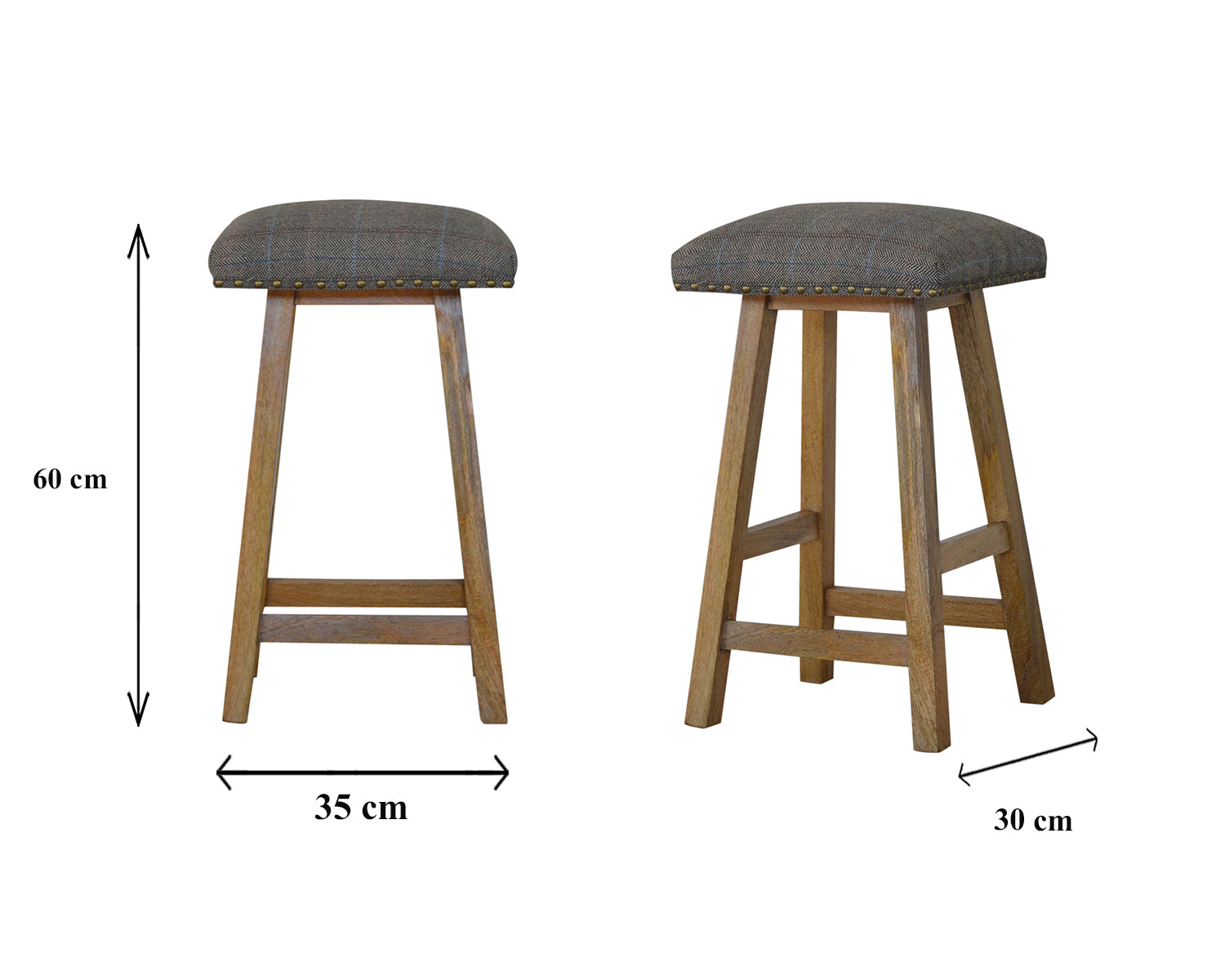 Multi Tweed Bar Stool by Artisan Furniture