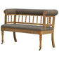 Multi Tweed Deep Button Hallway Bench by Artisan Furniture