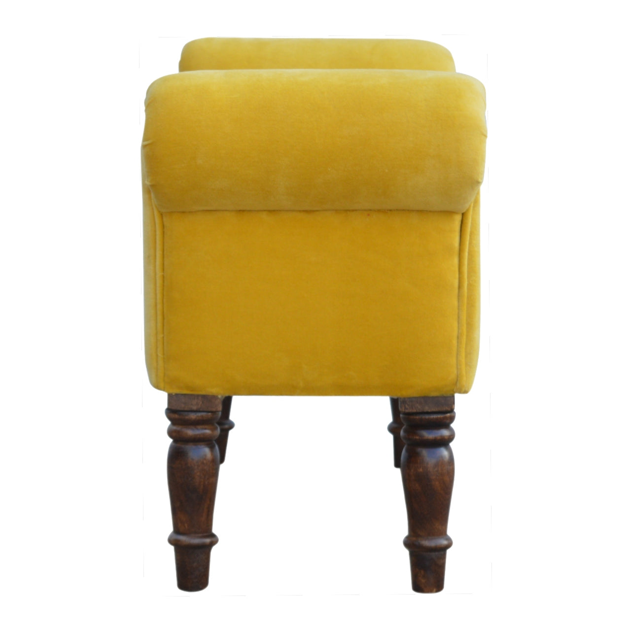 Mustard Velvet Bench by Artisan Furniture