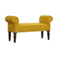 Mustard Velvet Bench by Artisan Furniture