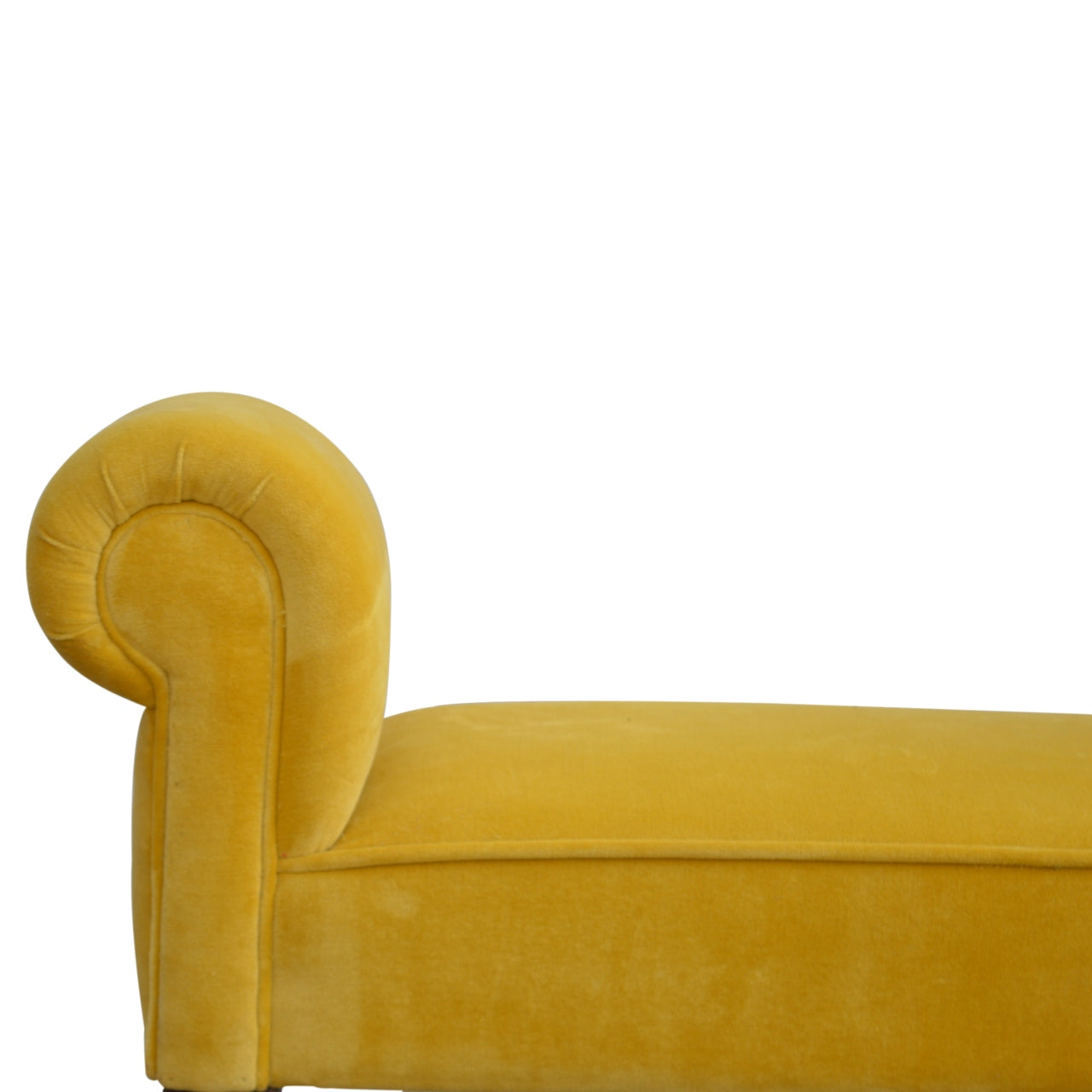 Mustard Velvet Bench by Artisan Furniture