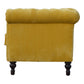 Mustard Velvet Chesterfield Sofa by Artisan Furniture