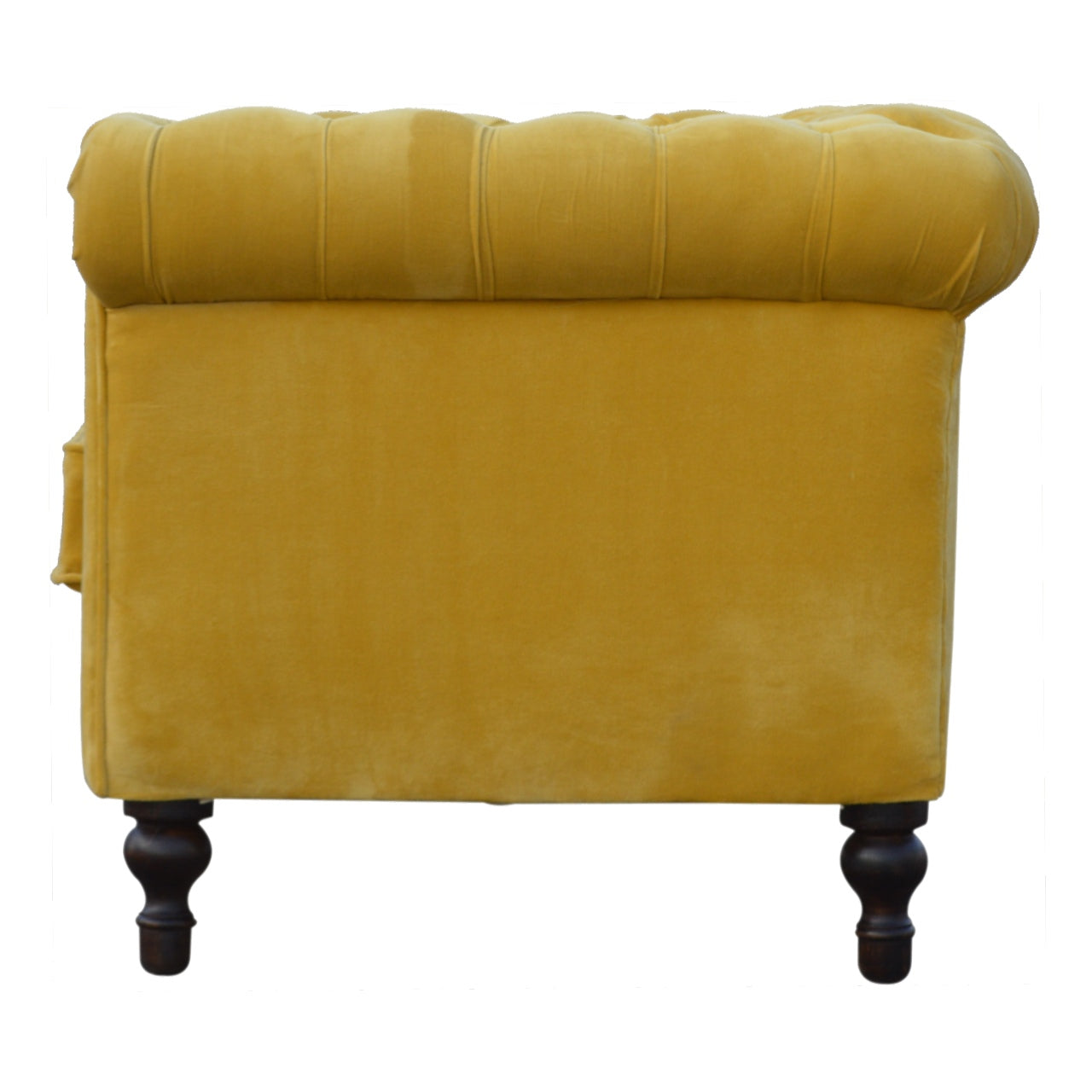 Mustard Velvet Chesterfield Sofa by Artisan Furniture