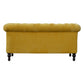 Mustard Velvet Chesterfield Sofa by Artisan Furniture