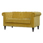 Mustard Velvet Chesterfield Sofa by Artisan Furniture