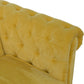 Mustard Velvet Chesterfield Sofa by Artisan Furniture